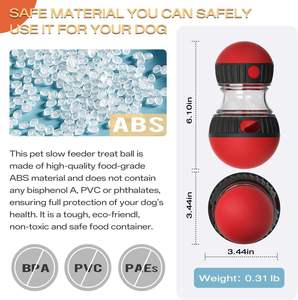 Nouveau design, jouet interactif pour chien en plastique, puzzle alimentaire, balle à friandises pour développer l'intelligence des chiens - Product Image 4