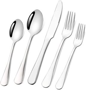 Ensemble de couverts en métal de qualité supérieure, ustensiles en acier inoxydable, durables et élégants, pour la cuisine, les restaurants et les hôtels. - Product Image 5