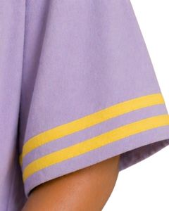 Customized Lavender Womens Oversized T Shirt Casual Loose Fit Cotton Summer Tee Contrast Trim Short Sleeve Streetwear <b>Top</b> - Product Image 3
