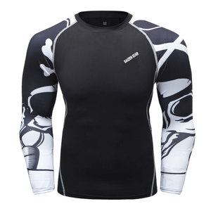 MMA Full Sleeve UPF50 Rash Guard Compression Shirt for Training Gym & Fitness Stretch Compression Top - Product Image 1