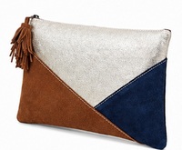 Sac de Soirée Bohème Vintage en Daim Coloré pour Femme avec Pompon et Fermeture Éclair Métallique – Pochette Cosmétique Décontractée et Mignonne – Vente en Gros