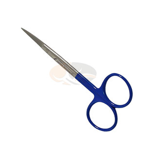 Ciseaux à iris sur mesure, courbés, de précision chirurgicale, en acier inoxydable, pour une manipulation fine des tissus délicats - Product Image 4