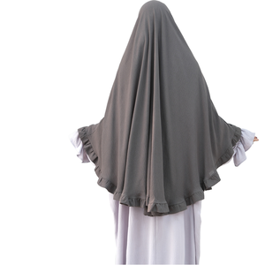 Manufacturer Well Made 13 Colors Islamic French Long Khimar Hijab Polyester for Prayer Ramadan - Product Image 4