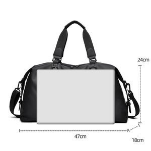 Unisex Microfiber Gym <b>Duffel</b> <b>Bag</b> with Adjustable Strap Zipper Closure 30-40L Capacity Solid Color Casual Style - Product Image 3
