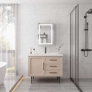 Armadietto a Specchio LED da Bagno da Parete 20 X 28 Pollici, Antiappannamento, Impermeabile, con 28 Luci LED - Product Image 5