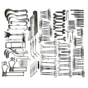 197 Pcs Ent Surgical Laparotomy Surgery <b>Instrument</b> Set Stainless Steel Reusable General Surgical Kit Hospital Grade Operating - Product Image 2