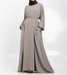 Hot sale Best Dubai Style Vintage Abaya Traditional Islamic Women's Saudi Arabian Handmade <b>Flared</b> Hem Polyester Muslim Wear - Product Image 1