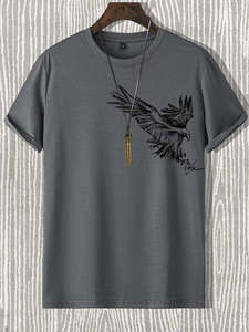เสื้อยืดคอวีสไตล์จีนวินเทจสำหรับผู้ชายแขนกุดพิมพ์ลายภูมิทัศน์ระบายอากาศได้ดีผ้าฝ้ายเป็นมิตรกับสิ่งแวดล้อมเสื้อลำลอง - Product Image 5