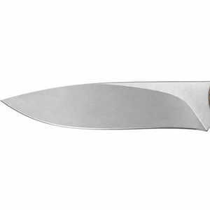 Couteaux de chasse à lame fixe avec finition satinée, lame en acier à pointe tombante et manche en bois brun foncé pour une utilisation en extérieur et en bushcraft - Product Image 4