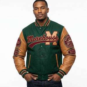 Nouvelles vestes de baseball universitaires pour hommes, style Letterman, avec design personnalisé, pour un look décontracté et urbain. - Product Image 5