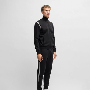 Conjunto Deportivo Cómodo para Hombre, Traje de Jogging a la Moda, Sudadera con Cierre y Cuello Alto, Conjunto Atlético de Color Sólido, Personalizable OEM - Product Image 1