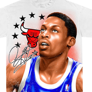 <b>Men's</b> <b>White</b> Short Sleeve T-Shirt With Custom Player Photo Print O-Neck Regular Fit Casual Jersey Style - Product Image 5