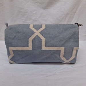 Bolsa de Viaje Reutilizable Ecológica Vintage Grande con Cierre de Cremallera y Borlas con Patrón Geométrico de Algodón para Mujer - Product Image 1