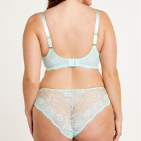 Ensemble de lingerie élégant et sexy pour femmes, ensemble soutien-gorge et culotte deux pièces, bikini sans armatures, bonnet 3/4, respirant, écologique, confortable