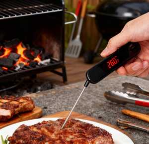 Ultra Fast Digital Foldable Plastic Waterproof USB Powered Kitchen <b>Thermometer</b> - Product Image 2