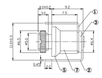 Connecteur d'alimentation CC DIP 2 broches 5 mm DC00350 personnalisé en usine, prise d'alimentation CC