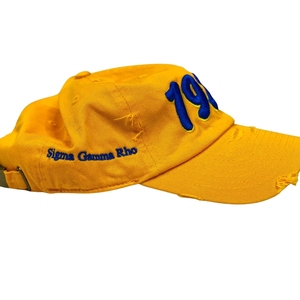 หมวกแก๊ปปักลาย Gold Sigma Gamma Rho 1922 สำหรับสตรี ปรับขนาดได้ สไตล์ลำลอง ขายส่ง - Product Image 2