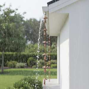 Luxury <b>Copper</b> Metal Rain Chain for Villa Exterior - Product Image 5