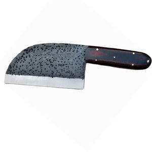 Cuchillos profesionales para cortar carne con hoja rectangular ancha, mango de madera resistente remachado y funda de cuero. - Product Image 6