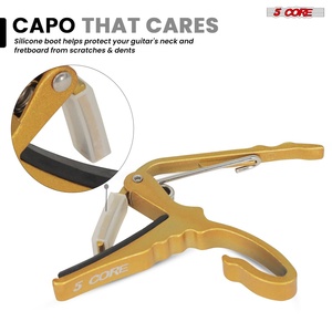 Capo de guitare 5 cordes à changement rapide pour guitare acoustique, électrique, banjo, mandoline ou ukulélé - Product Image 4