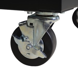 Armoire à outils en acier noir mat avec 10 tiroirs, idéale pour le rangement dans les garages et ateliers - Product Image 2