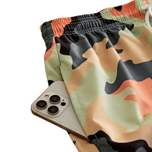 Shorts de bain pour hommes de haute qualité à séchage rapide, solides, surdimensionnés, avec poches, imprimés par sublimation personnalisée, shorts de plage d'été, boardshorts - Product Image 3
