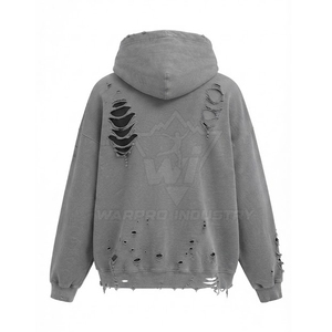 Sudaderas Casuales con Efecto Desgastado para Mujer, de Algodón Grueso con Forro Polar, Personalizables con Bordado - Product Image 2