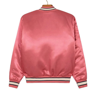Wholesale Custom Men's Satin Windbreaker <b>Jacket</b> Plus Size <b>Waterproof</b> Knitted With Breathable Button Closure For <b>Winter</b> - Product Image 2