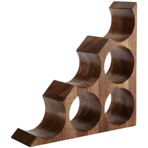 Handcrafted Premium Wooden Wine Bottle Stand Elegant Single Bottle Storage Organizer & Luxury Desktop For Kitchen And Dining - Product Image 3