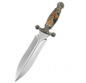 Handcrafted Mirror-Polished Stainless Steel Profile <b>Craft</b> <b>Tool</b> Hybrid Handle Executive Display Piece OEM Customizable Burl Wood - Product Image 6