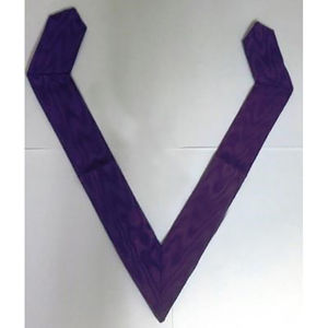 Colliers maçonniques personnalisés Royal Purple, nylon de haute qualité avec broderies, meilleure vente, collier maçonnique personnalisé très demandé - Product Image 1