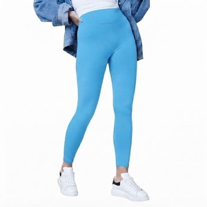 Custom Logo Breathable Quick Dry <b>Thick</b> High <b>Waistband</b> Sexy Seamless Yoga <b>Leggings</b> for Women Gym Workout Sports - Product Image 1