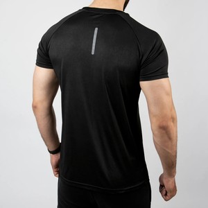 Camiseta Casual para Hombre, Negra, Cuello Redondo, Manga Raglán, Secado Rápido, Corte Regular, Tejido de Punto, 100% Algodón, Transpirable - Product Image 2