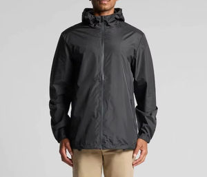 Chaquetas cortavientos impermeables de alta calidad para hombre, chaquetas cortavientos con capucha y cremallera resistentes al agua para hombre. - Product Image 1