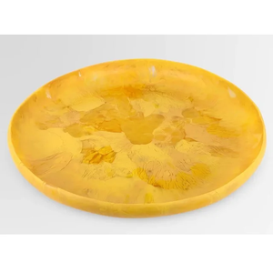 Bandeja de Resina Irregular Hecha a Mano con Diseño de Patas, Textura de Mármol, Pequeño Plato Decorativo Sostenible para Servir, Decoración del Hogar Estilo Americano - Product Image 5