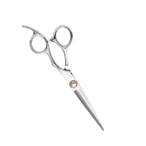 Ciseaux de barbier professionnels en acier inoxydable pour gauchers, manche long, lame tranchante, 30 dents, ciseaux de toilettage pour salon - Product Image 1