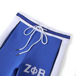 Zeta Blue Air Tech Fleece Warm Up Pants Women Athletic <b>Joggers</b> Greek Sorority Streetwear Comfortable Casual Fit Pants - Product Image 4