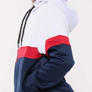 Ensemble de survêtement d'hiver pour homme, haute qualité, séchage rapide, écologique, personnalisé, nouvelle mode, 2 pièces, couleur unie, à capuche, service OEM - Product Image 4