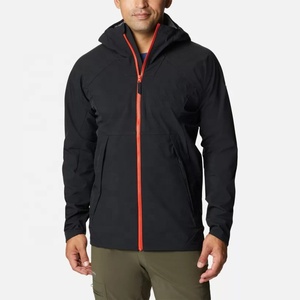 Sudadera con capucha Soft Shell Custom Logo Stand Collar High Street Style al aire libre impermeable cortavientos chaqueta reflectante para hombres - Product Image 6