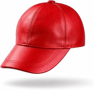 Casquette de baseball en cuir crème avec logo personnalisé en relief, coutures robustes, style vintage, fournisseur direct du fabricant - Product Image 5