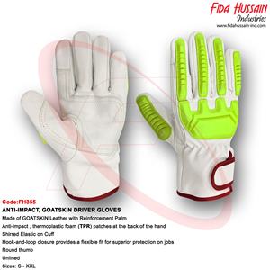 Gants de conducteur personnalisés de protection contre les chocs non doublés pour un usage quotidien 2025 gants de conducteur en gros gants en cuir du Pakistan - Product Image 6