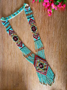 Beautyfull Vintage Style AMERICAN Handmade Ocean Blossom Necklace Boho American Style Jewelry <b>Set</b> FOR ANNIVERSARY,PARTY, GIFT - Product Image 4