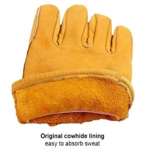 Sheepskin Leather Men's Work Driver <b>Gloves</b> Industrial Construction Safety Working <b>Gloves</b> - Product Image 3