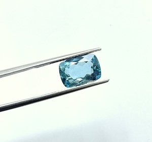 3.20 quilates de aguamarina azul con corte cojín de alta calidad para la elaboración de joyería fina, piedra preciosa natural - Product Image 2