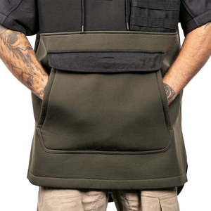 Men's Short Sleeve Tactical Hunting <b>Jacket</b> <b>Waterproof</b> Outdoor Softshell Pullover Hoodie Hiking Training Style Wear - Product Image 3