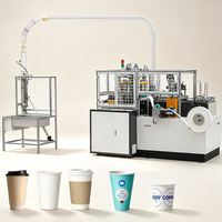 Línea Completa de Maquinaria para Producción en Masa de Vasos de Papel Desechables para Té y Café, Suministro para Fábrica, Máquina para Fabricar Vasos de Papel