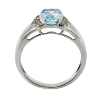 Bague de mariage vintage en argent 925 de qualité supérieure avec zircon ovale et sertissage à griffes de zircon cubique étincelant