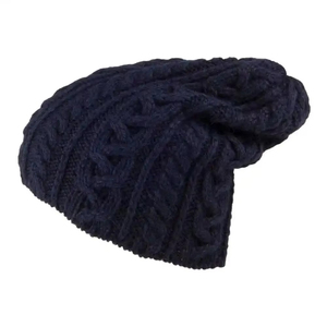 Unisex Striped Beanie Hat 56-58CM Casual <b>Winter</b> <b>Cap</b> 100% Acrylic Knitted Cuffed Design - Product Image 2