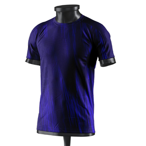 Custom Men's Sublimation Printed Soccer Jersey Short Sleeve Crew Neck Black <b>Geometric</b> Pattern Quick Dry Fitted Sports T-<b>Shirt</b>. - Product Image 3