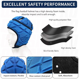 Casque de football américain souple 7v7, casque rembourré, protège-têtes de rugby pour jeunes, enfants et adultes, léger, respirant et protecteur - Product Image 6